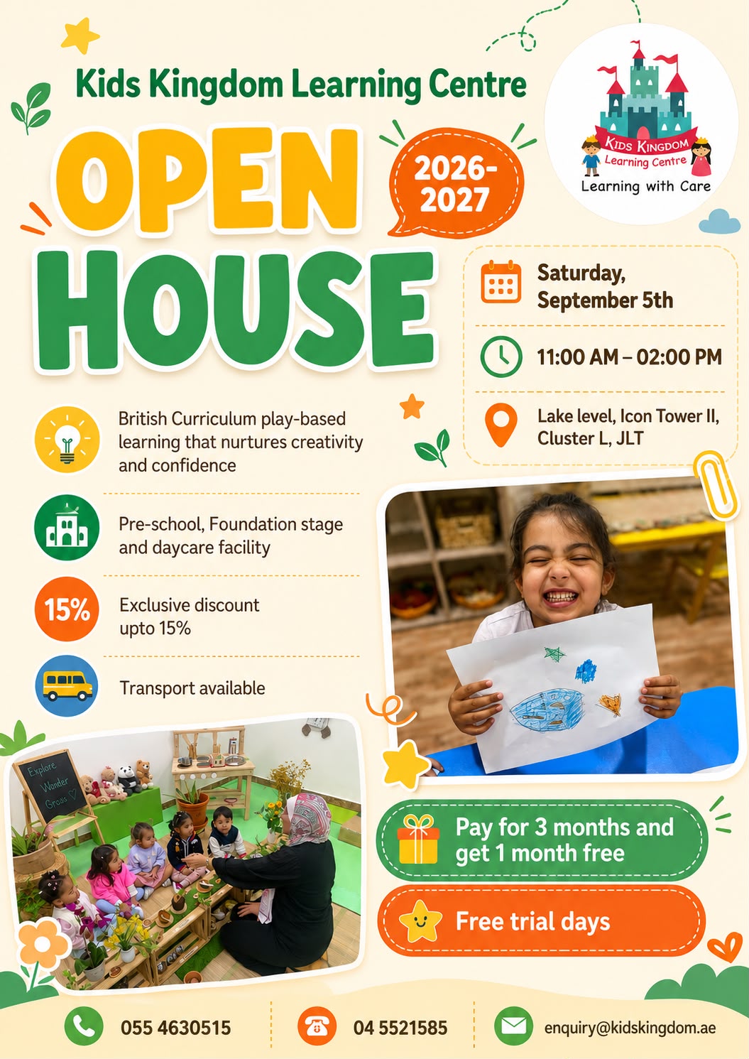 Foundation Stage Learning at Kids Kingdom