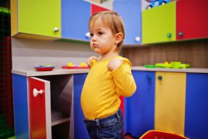 Child building confidence
